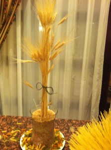 Centerpiece with Dried Wheat