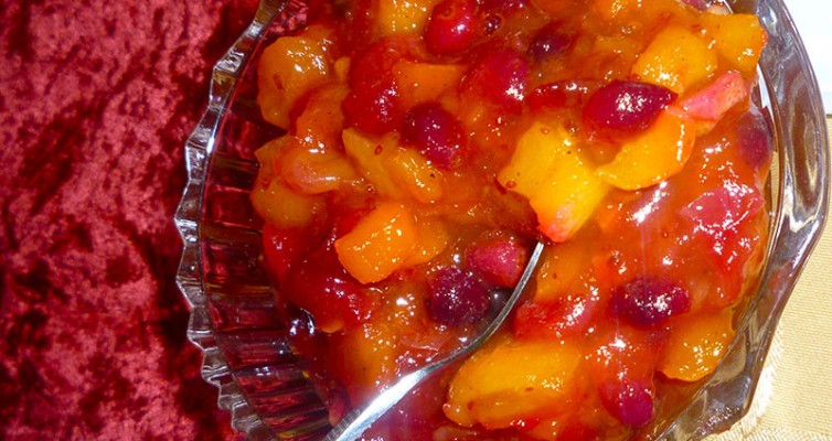 Cranberry Sauce with Dried Apricots and Cardamom