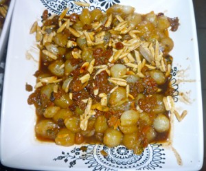 Glazed Pearl Onion with Almond