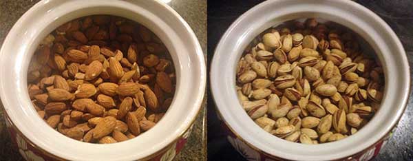 Roasted Almonds and Pistachios