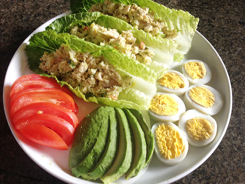 Zesty Tuna Salad on Lettuce