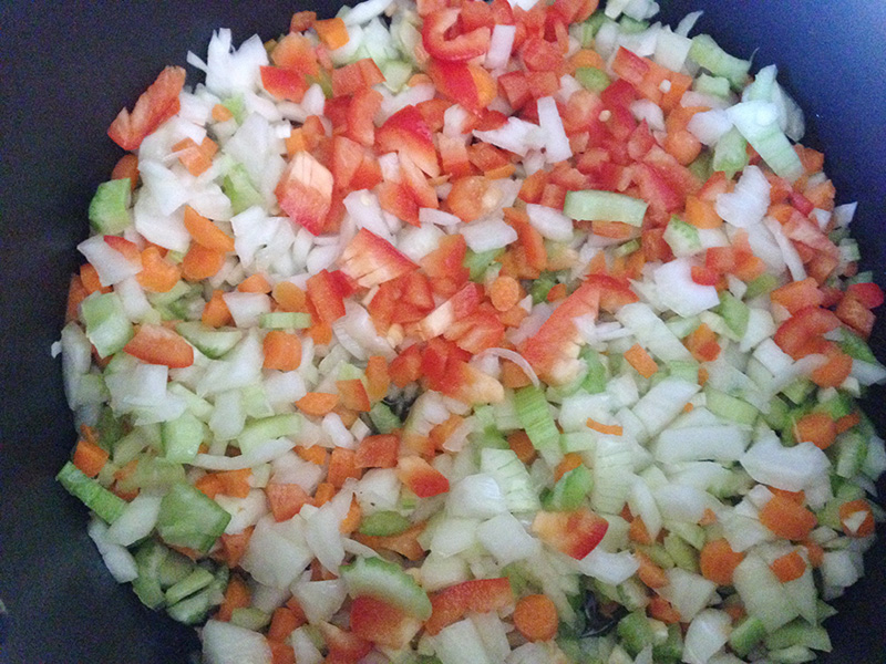 Sautéed Vegetables for  Soup 