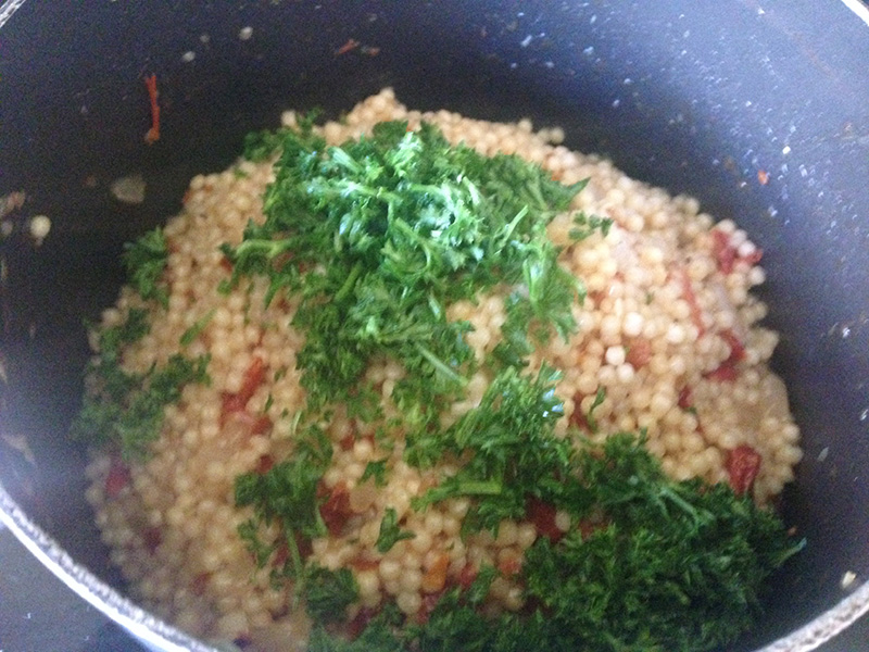 Couscous with Sun-Dried Tomato and Parsley