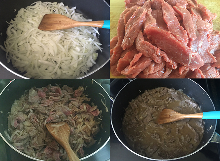 Beef Stroganoff Prep